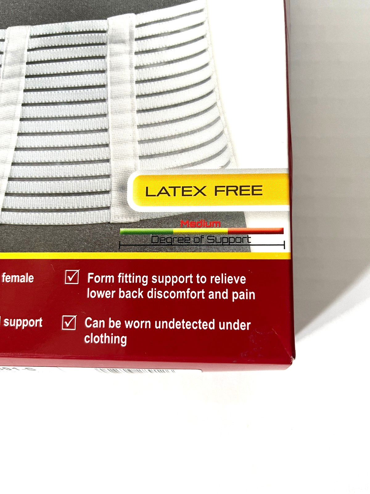 OTC Lumbosacral Support~Lower Back~2891-S~29″-32″ Hip Size~White~New OB