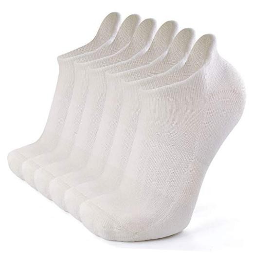 Merino Wool Compression Support Ankle Running Small-Medium 6 Pairs White