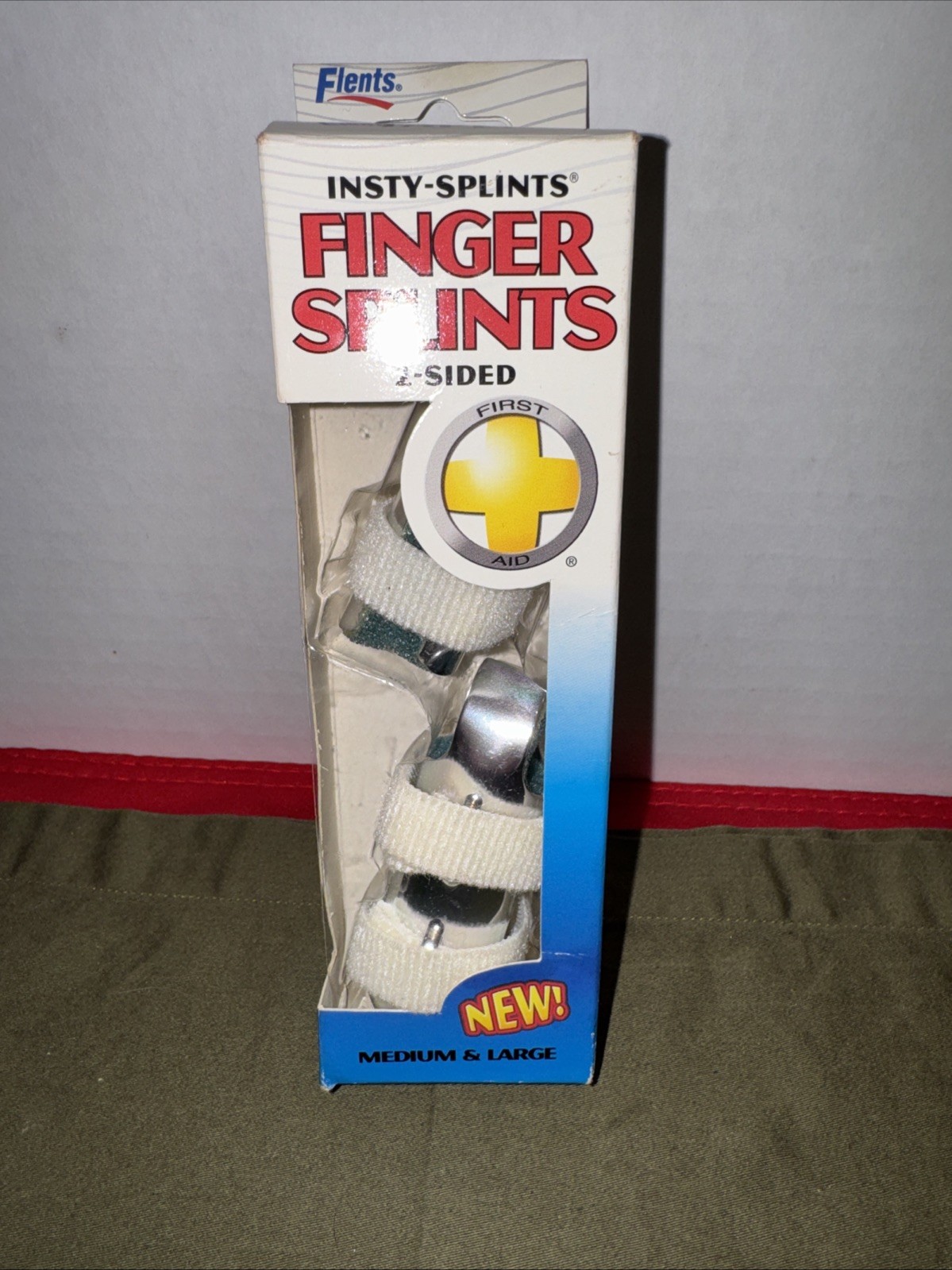 Insty Splints Finger Splint 2-Sided Medium Large First Aid Support NEW
