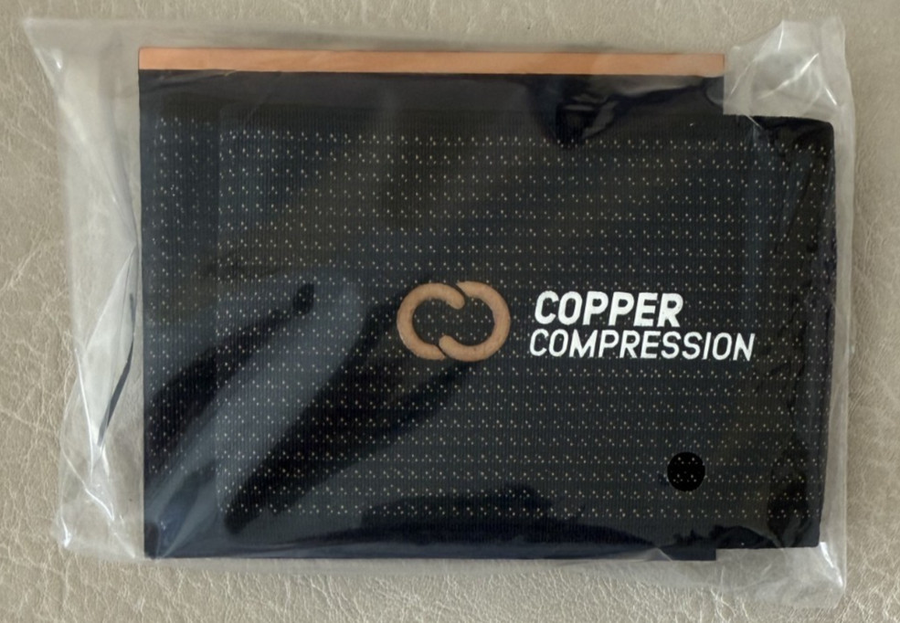 Copper Compression Arch Support 1 Pair One Size Durable Reusable Black NEW
