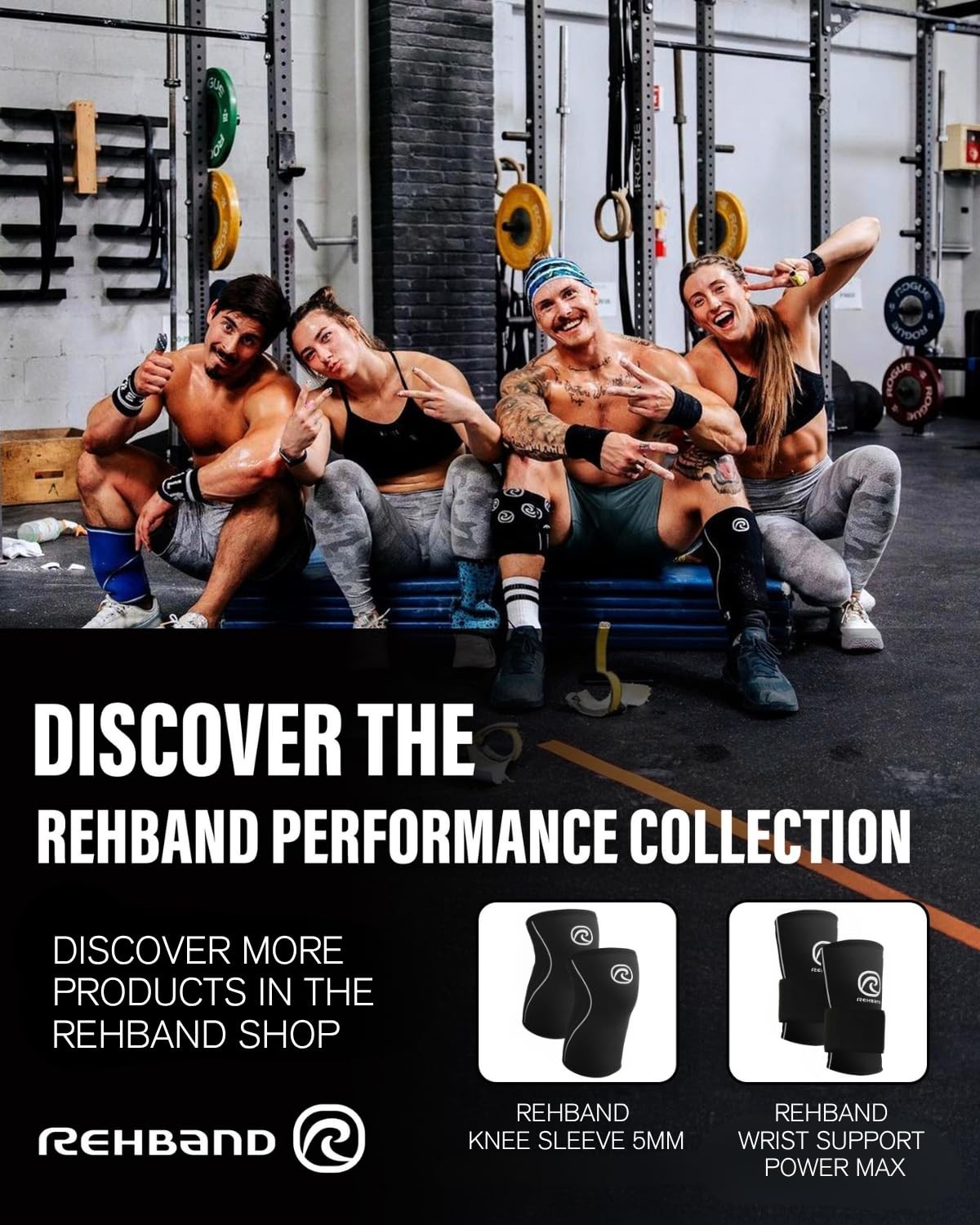 Rehband Elbow 5mm Compression Sleeve, Neoprene Elbow Sleeves Weightlifting