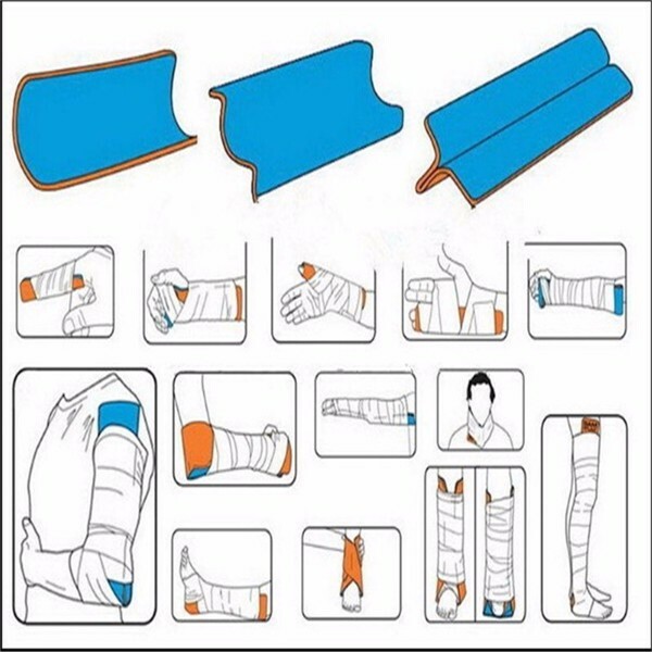 Reusable Roll splint fixation Polymer fracture splint Emergency Fixed