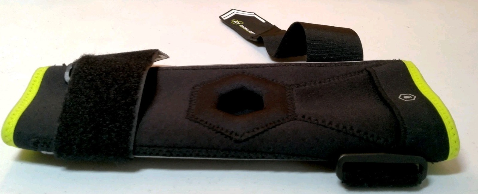 Don Joy Performance Stabalizing Knee Sleeve Small Black Green Neoprene 2 Strap