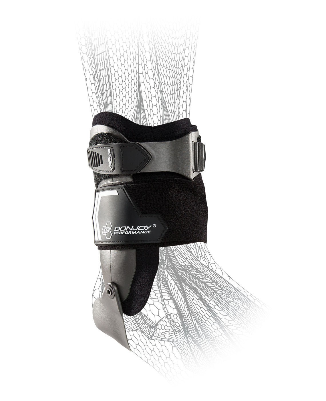 Donjoy Performance Bionic Stirrup Ankle Brace Support (Black/Small/Right)
