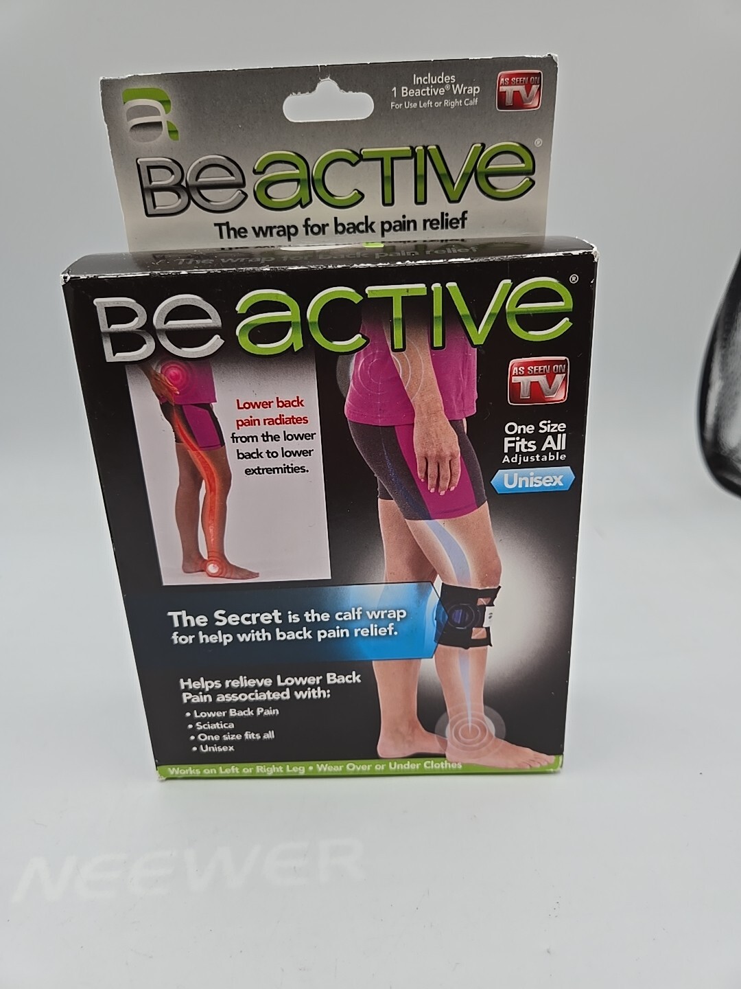 BeActive Knee Brace Unisex Adjustable One Size Firs All.