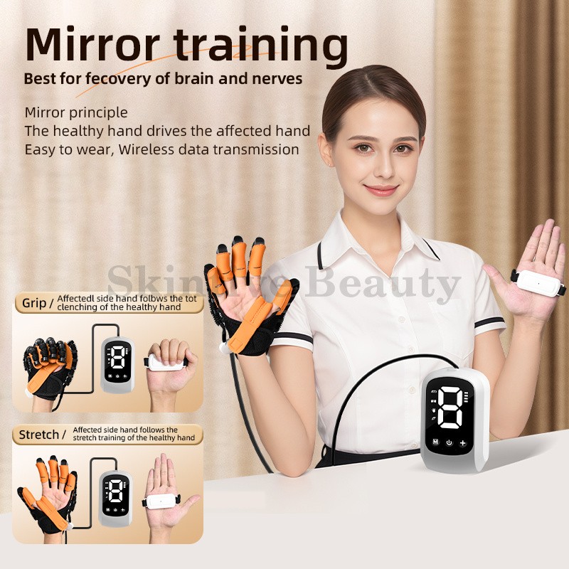 Hand Function Rehabilitation Robot Gloves for Finger Hemiplegia Recovery Trainer
