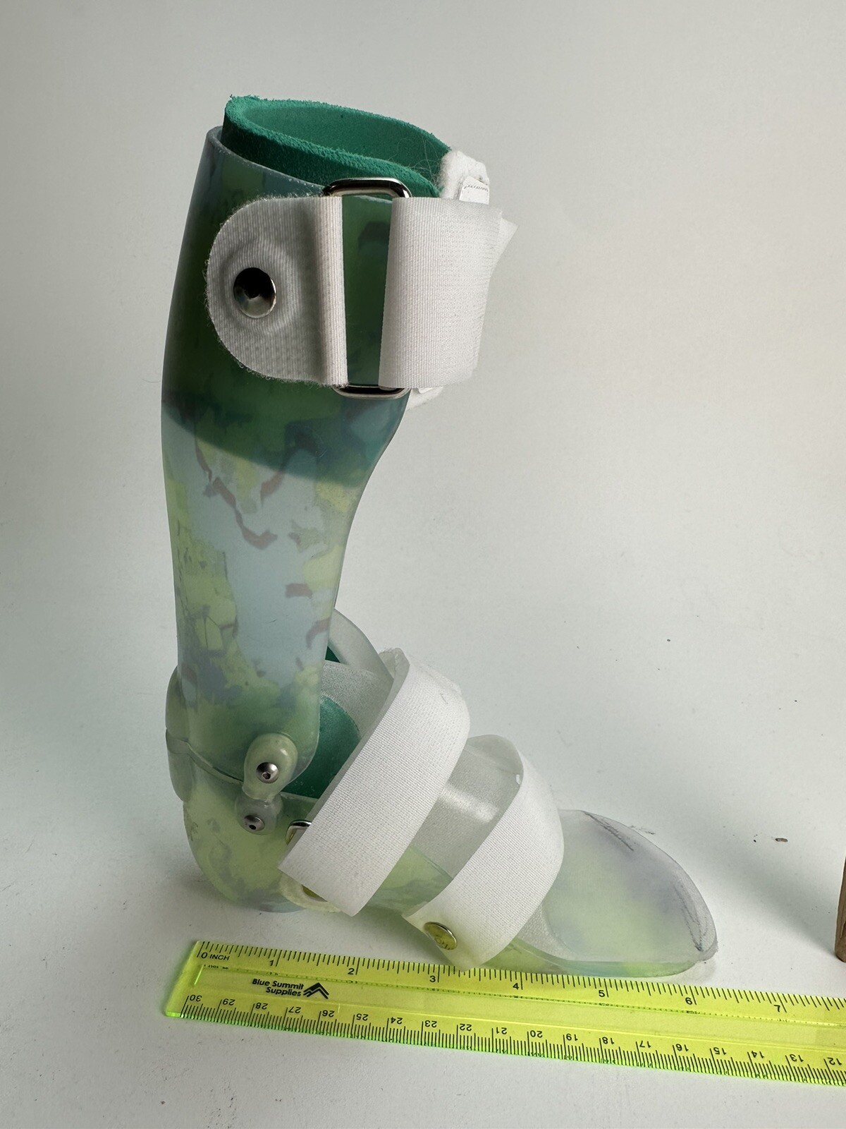 Left AFO Brace Polio Ankle Foot Orthosis Custom Thermoplastic