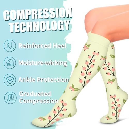 Compression Socks for Women & Men Circulation(6 Large-X-Large 01-Assorted28