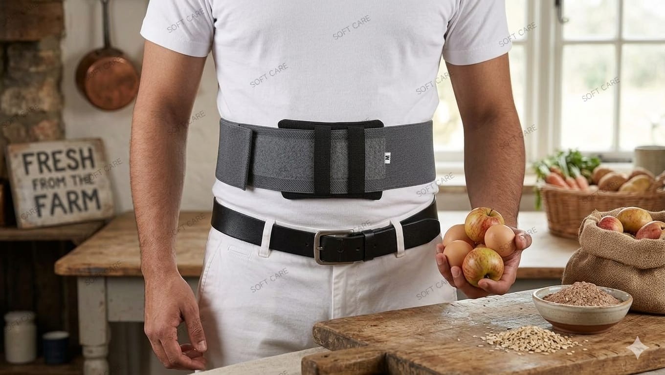Umbilical Hernia Truss Support Belt | Adjustable Abdominal Compression Brace |