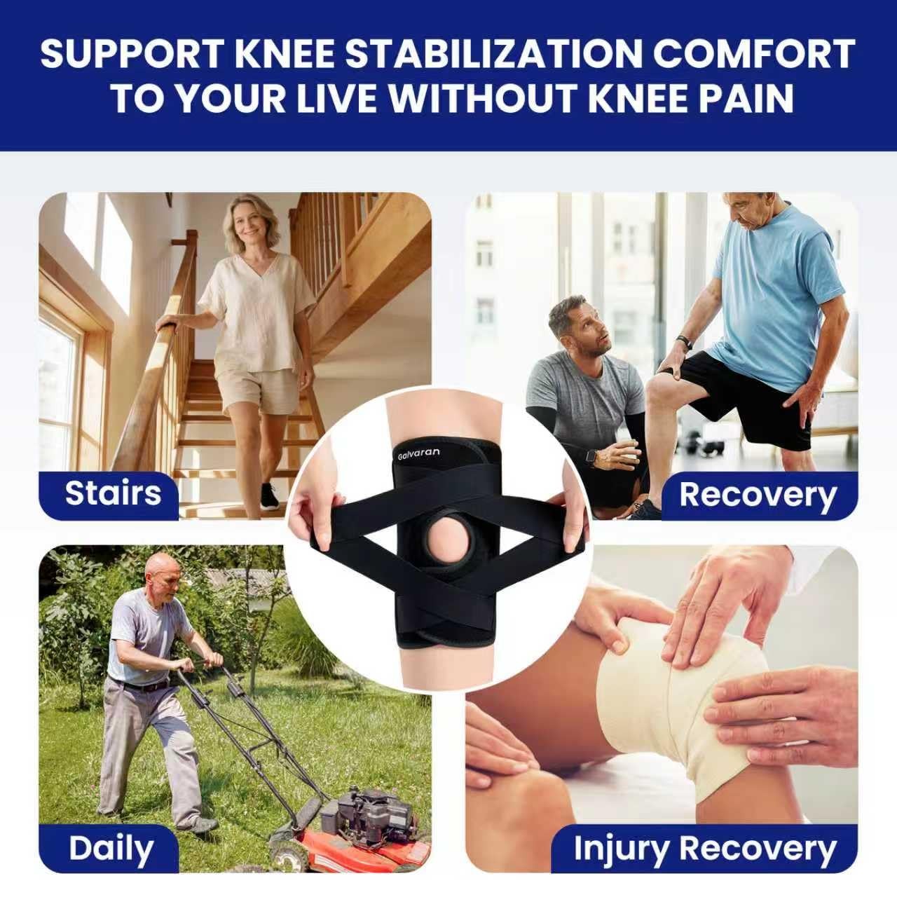 Knee Brace for Men & Women – ACL, MCL, Meniscus Tear Support & Arthritis Pain…