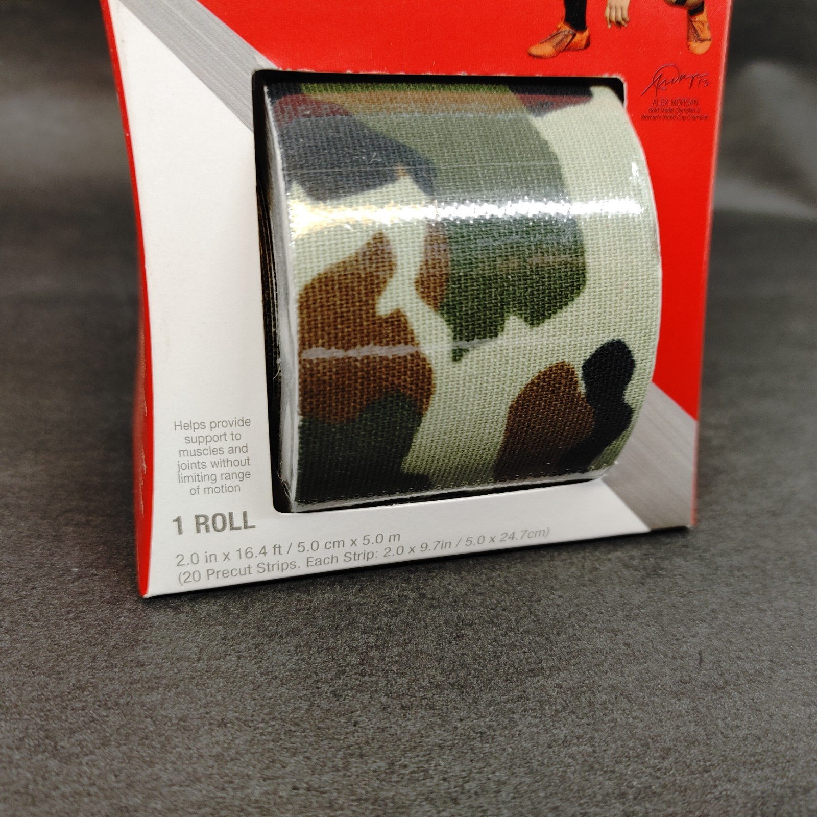 Mueller Typhoon Kinesiology Therapeutic Tape Camo 1 Roll 2 in x 16.4 ft