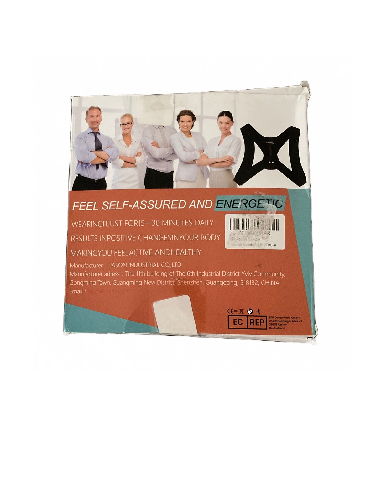Appolis Posture Corrector Adjustable Back Brace Shoulder Support Unisex-Open Box
