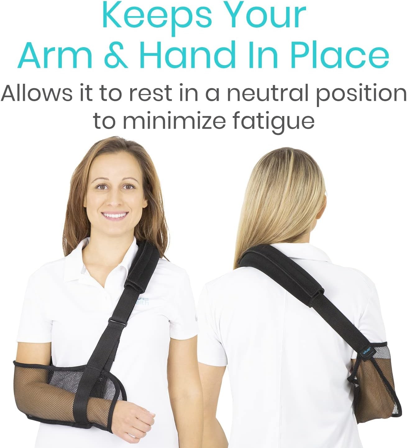 Vive Mesh Arm Sling for Shoulder Injury One Size – Mesh Brace for Torn Rotator C