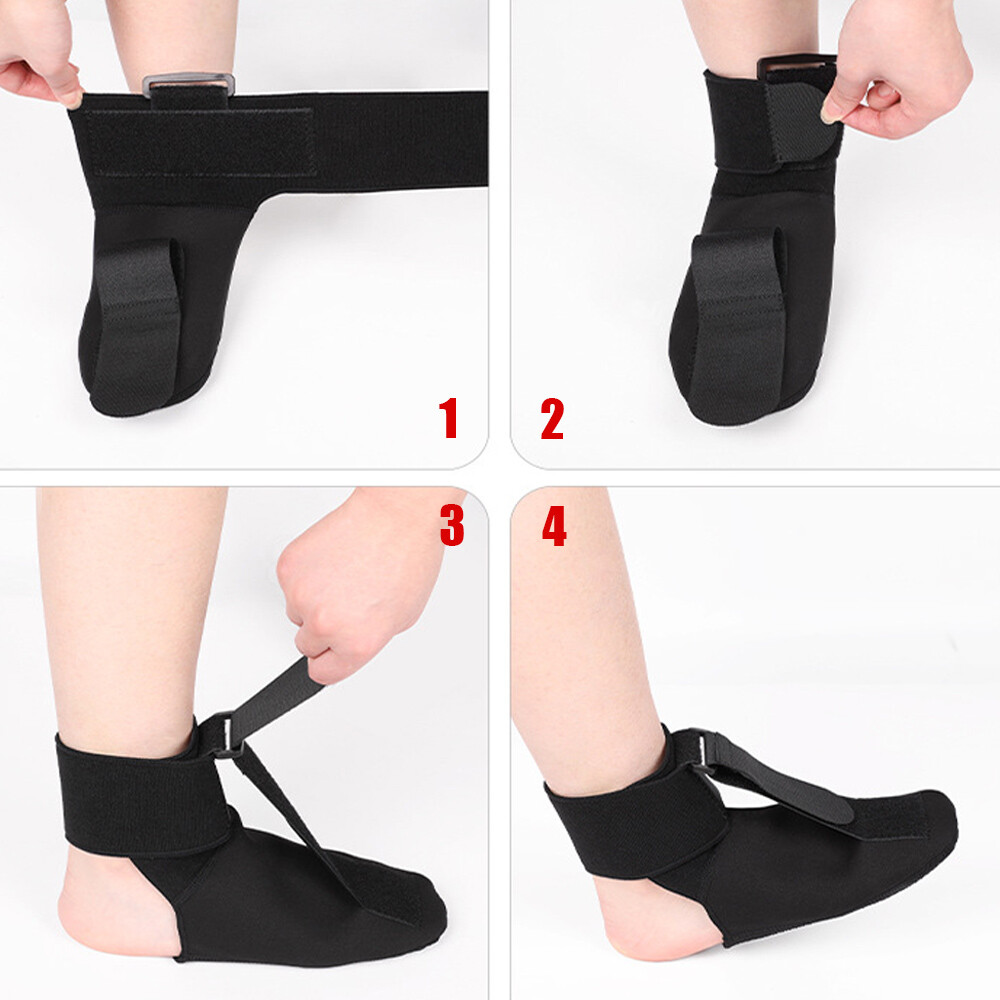 Adjustable Plantar Fasciitis Night Splint Foot Drop Brace For Heel Pain Relief