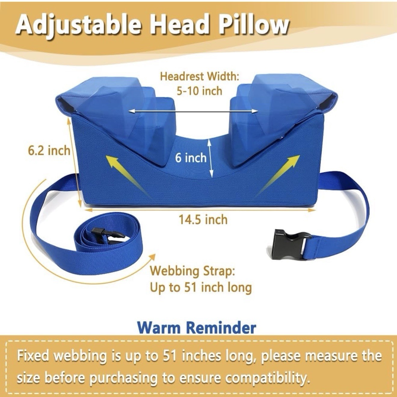 New Neck Stabilizer Head Positioning Pillow Adjustable Support Head Positioner