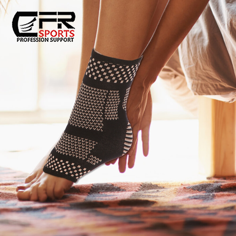 Sport Compression Ankle Support Brace Elastic Foot Plantar Fasciitis Heel Wrap