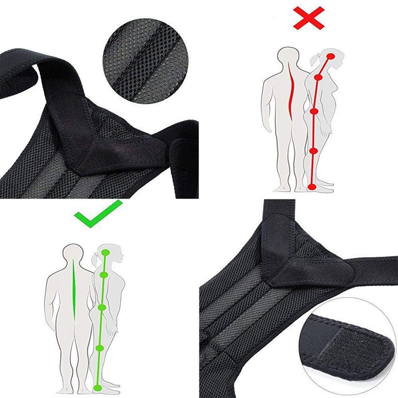 Back&Lumbar Support Brace-Improve Posture & Relieve Lower Thoracic, Spine Pain