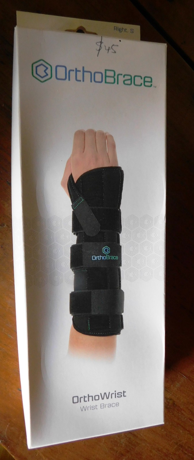 OrthoBrace OrthoWrist OBWRI1-2R small size right wrist brace new in box