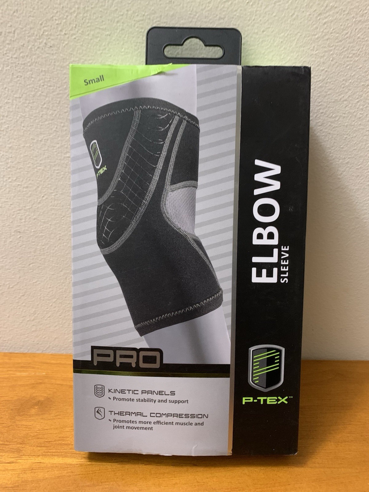 P-TEX ** PRO ELBOW SLEEVE** ” P-TEXE200“ **BLACK **NEW** Small