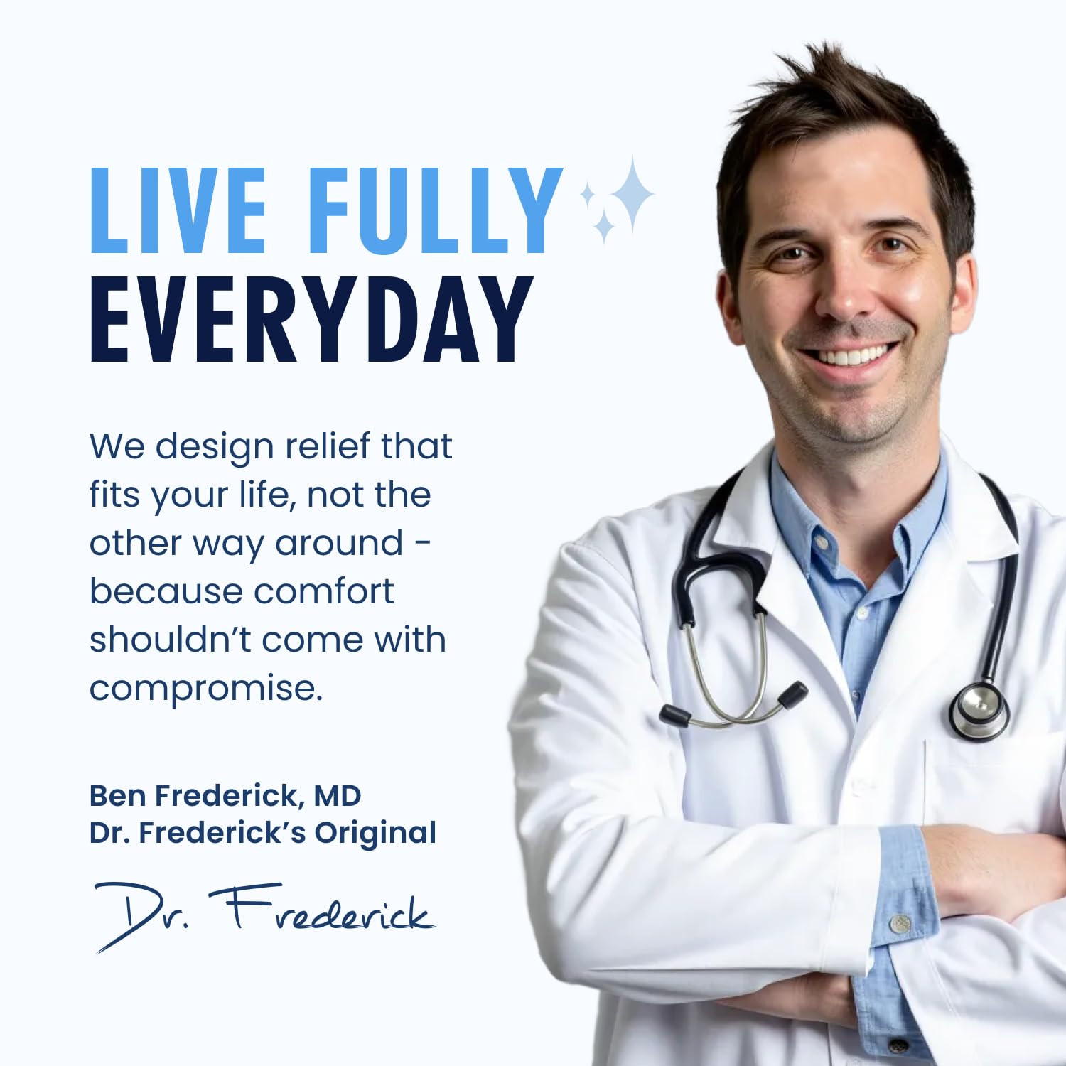 Dr. Frederick’s Original Waterproof Thumb & Wrist Brace – 4 ct – Hand Brace for