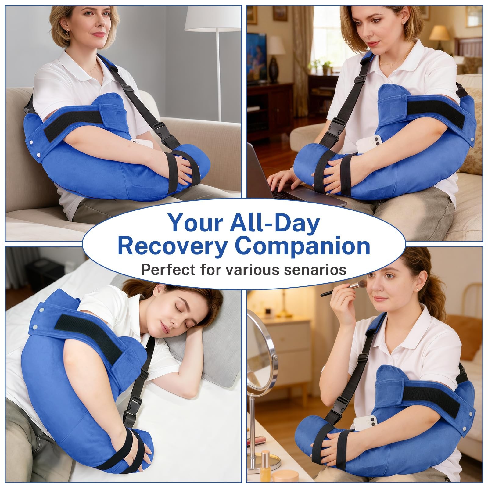 JIADEXIN Rotator Cuff Pillow for Post Surgery – Arm Sling Pillow for Side