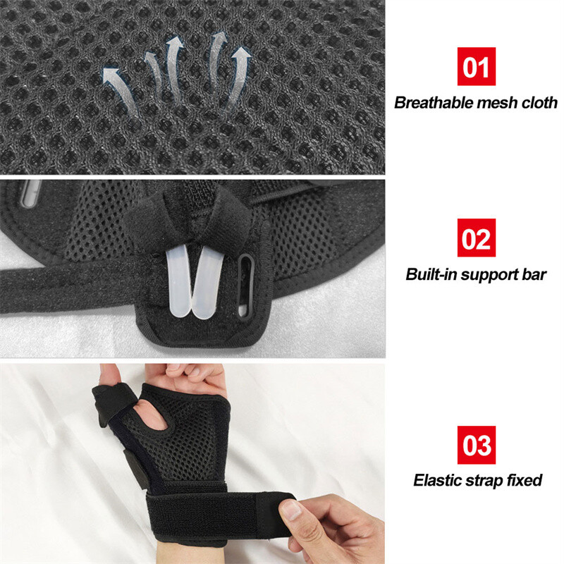 Finger Holder Brace Medical Sports Wrist Thumbs Arthritis Splint Support Protect