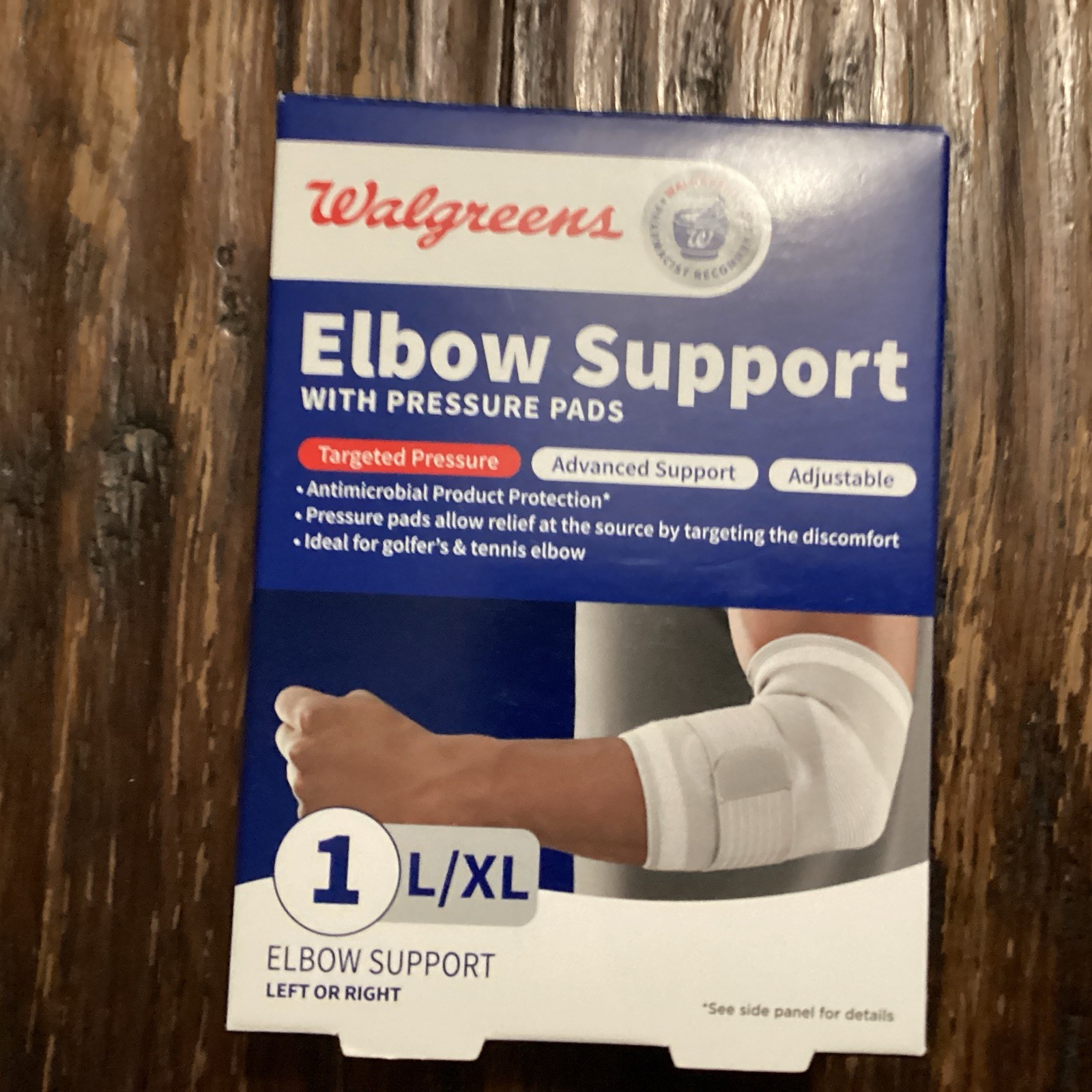 Walgreens Elbow Support with Pressure Pads Advanced Support L/XL codo soporte