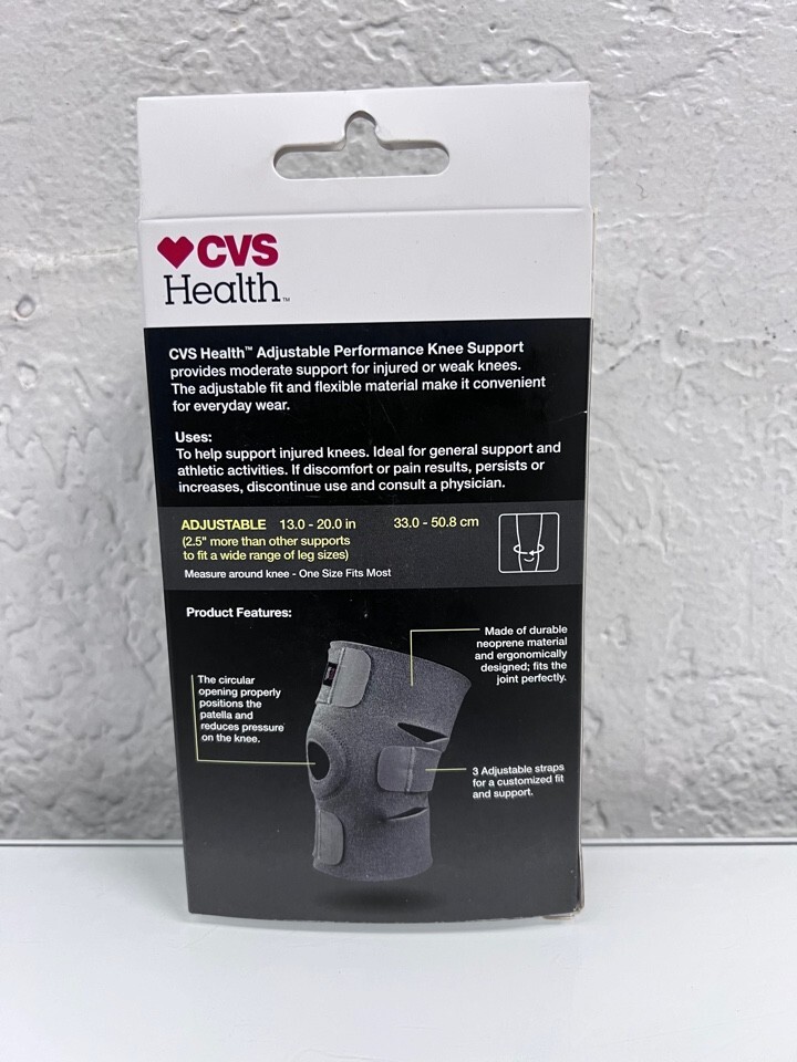 CVS Health Adjustable Performance Support Moderate Knee Support Brace