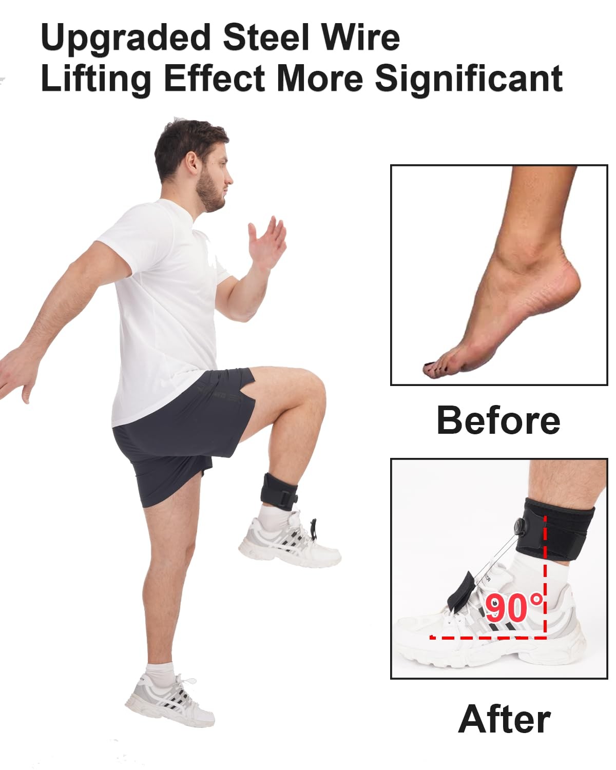 DouHeal AFO Foot Drop Brace, Improve Walking Gait, Effective Relieve Pain, Ad…
