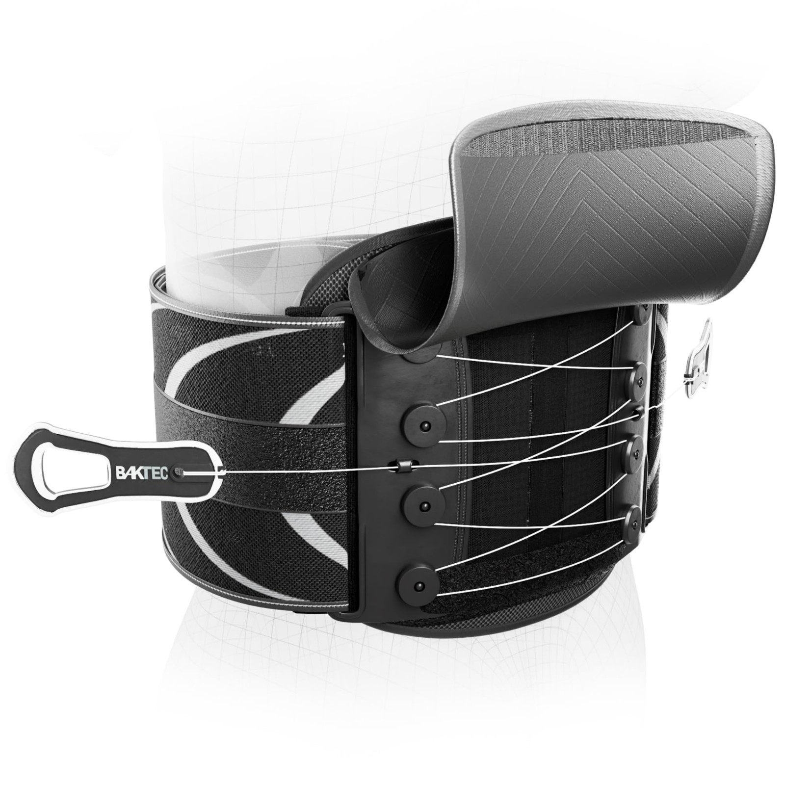 Universal Mid Back Brace for Lower Back Pain Relief, Lumbar Support Belt, Postur