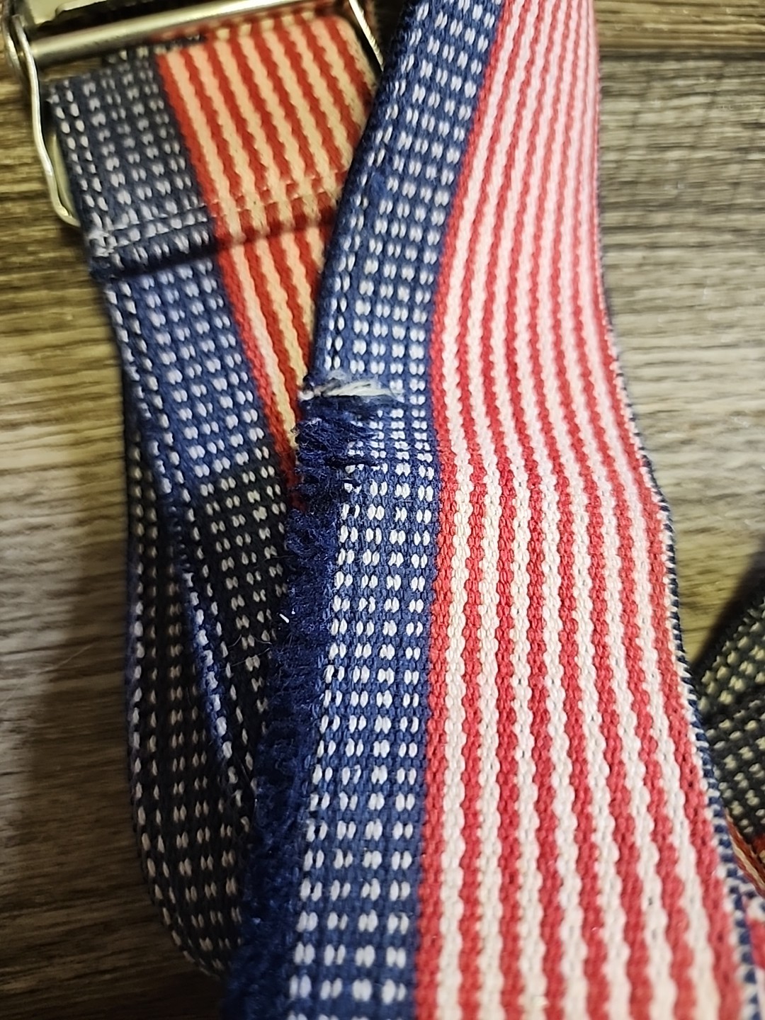 60 inch Skil-Care Rehab Belt – Red White And Blue – With Silver Tone Buckle