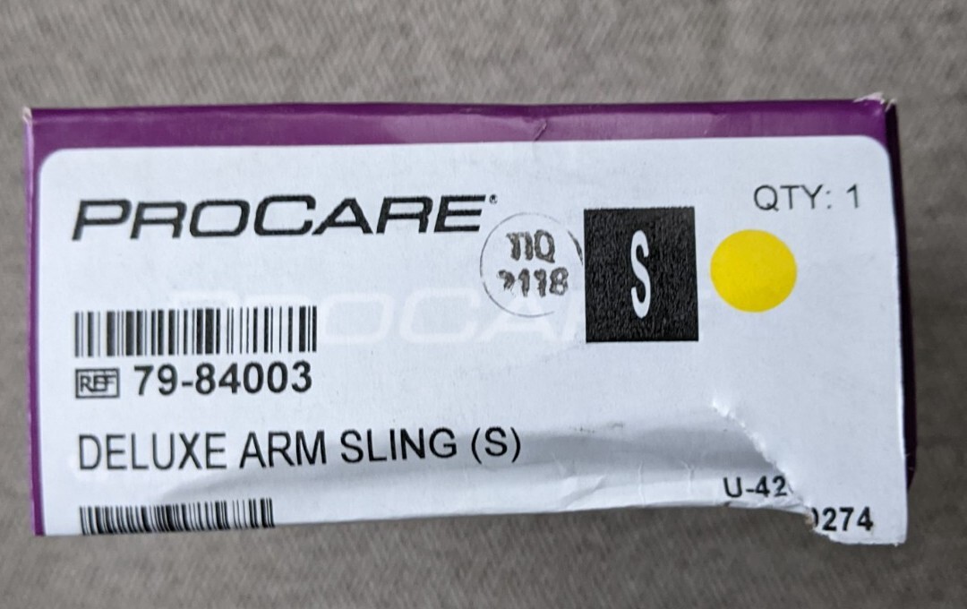 Procare Deluxe Arm Sling & Pad Small – Mod. 79-84005 New In Box W/Instructions