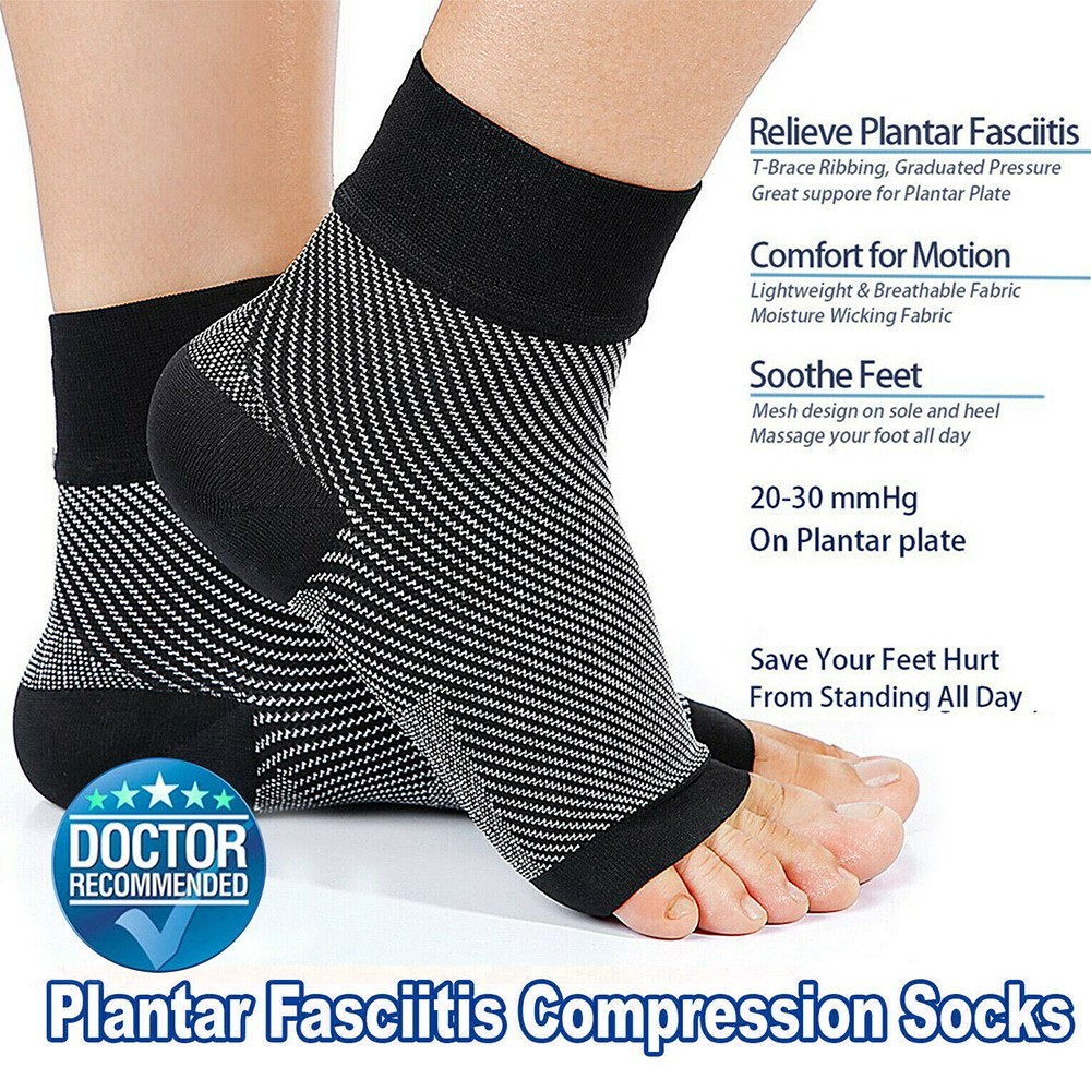 Ankle Support Brace Compression Achilles Tendon Strap Foot Sprains Injury, 2pcs