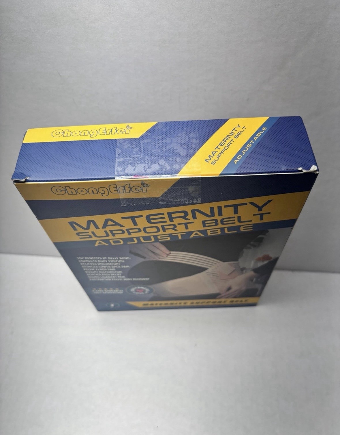 XL BLACK Maternity Pregnancy Support Band Belt by ChongEffect Adjustable