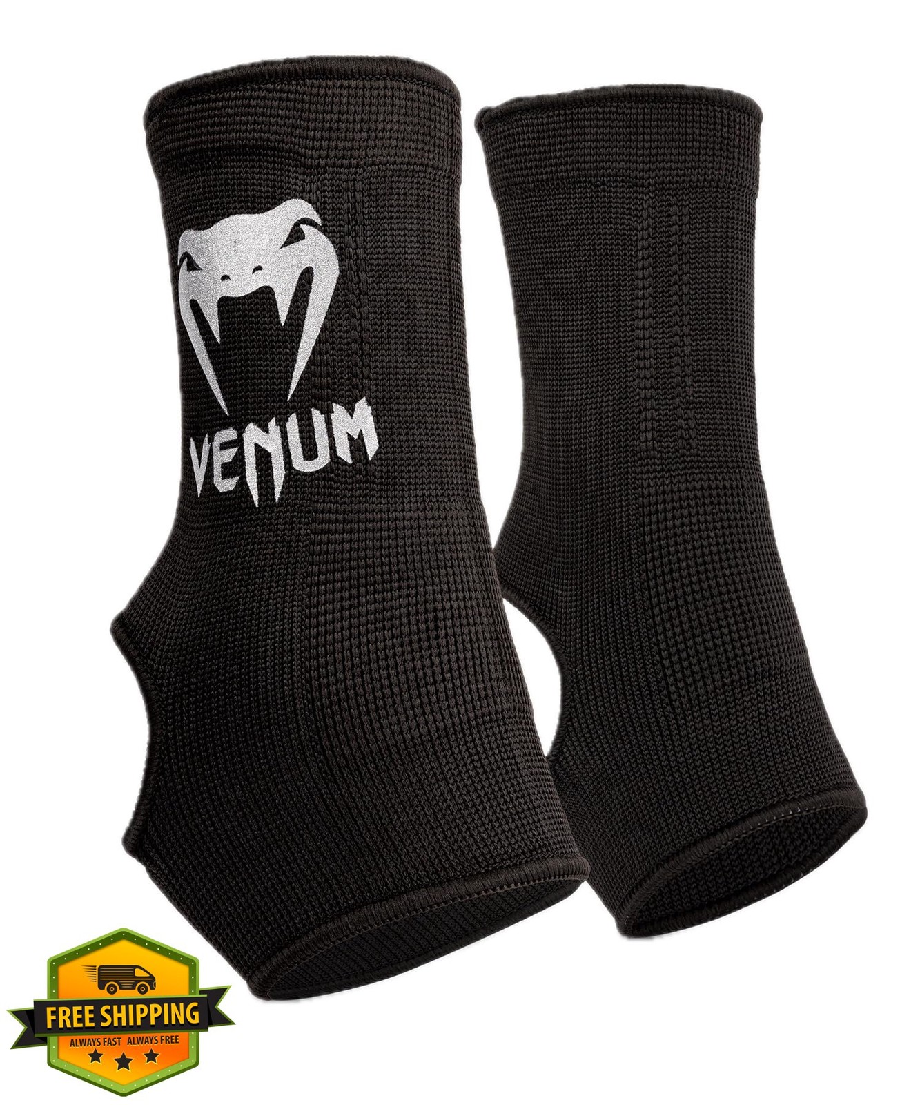 Venum Kontact Ankle Support Guards Black/Silver X-Large