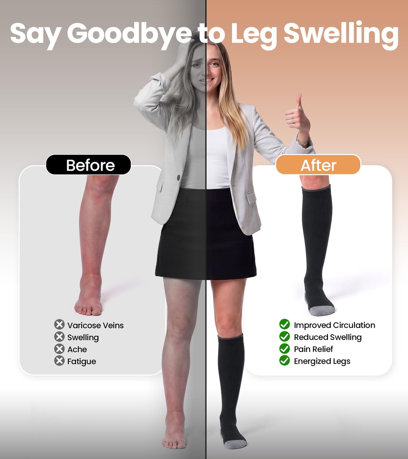 Breathable Compression Socks for Men, 15-20 mmHg Knee High Circulation for Tr…