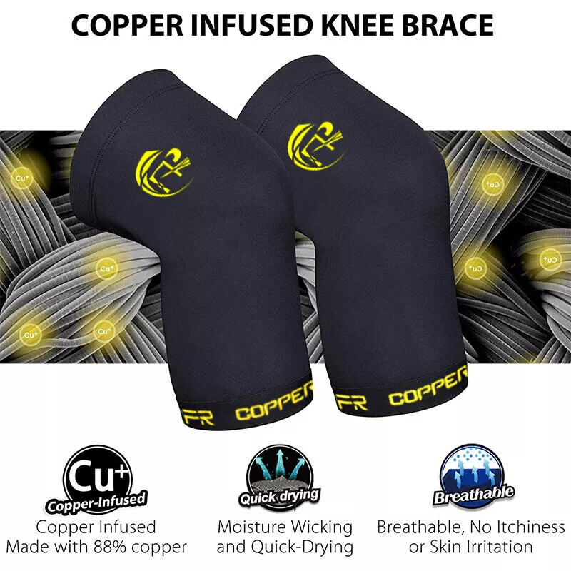 Copper Knee Support Brace for Copper Knee Compression Sleeve Kneecap Sports Gym