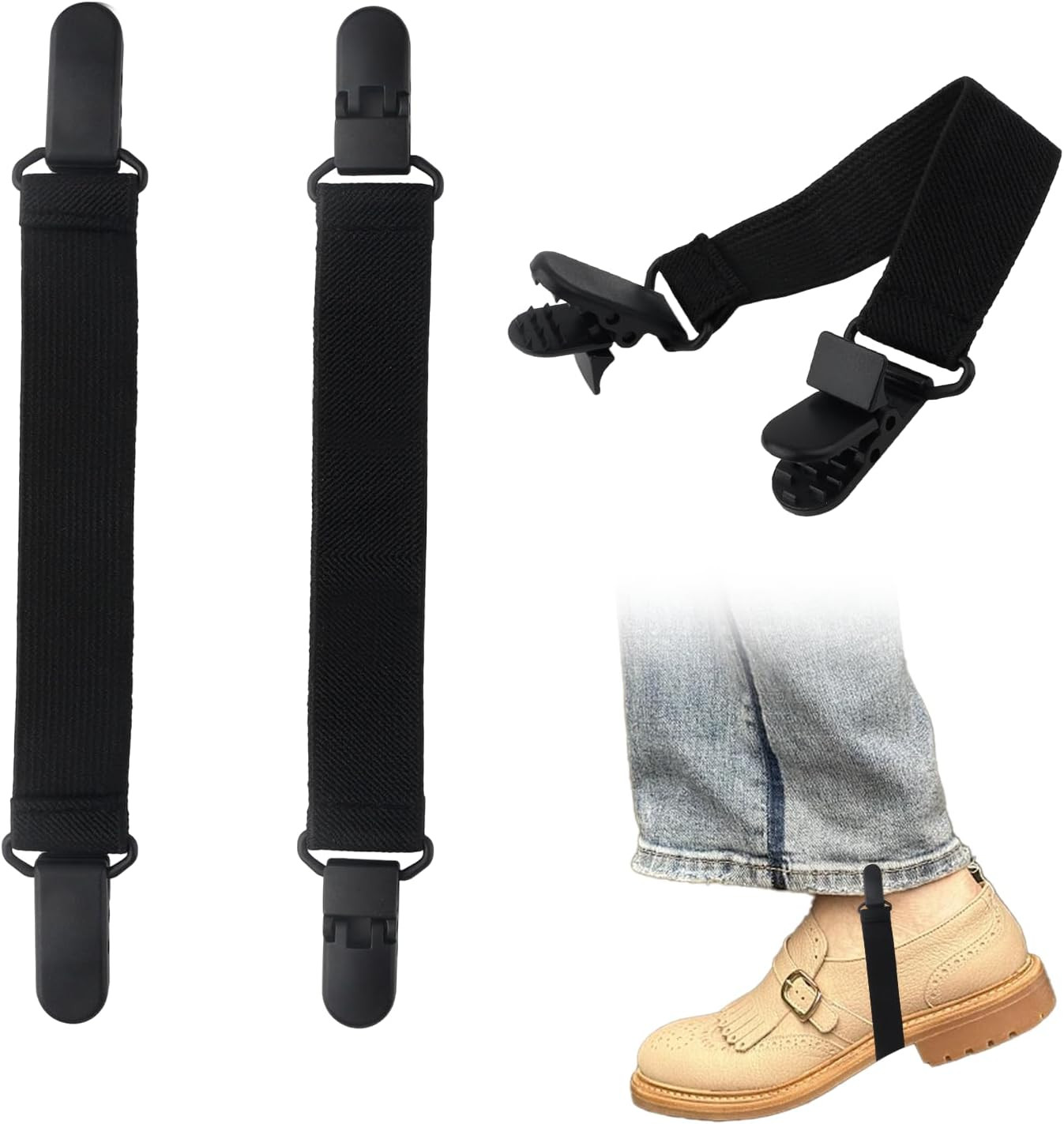 4 PCS Adjustable Boot Straps for Cowboy Boots – Adjustable Elastic Boot Straps C