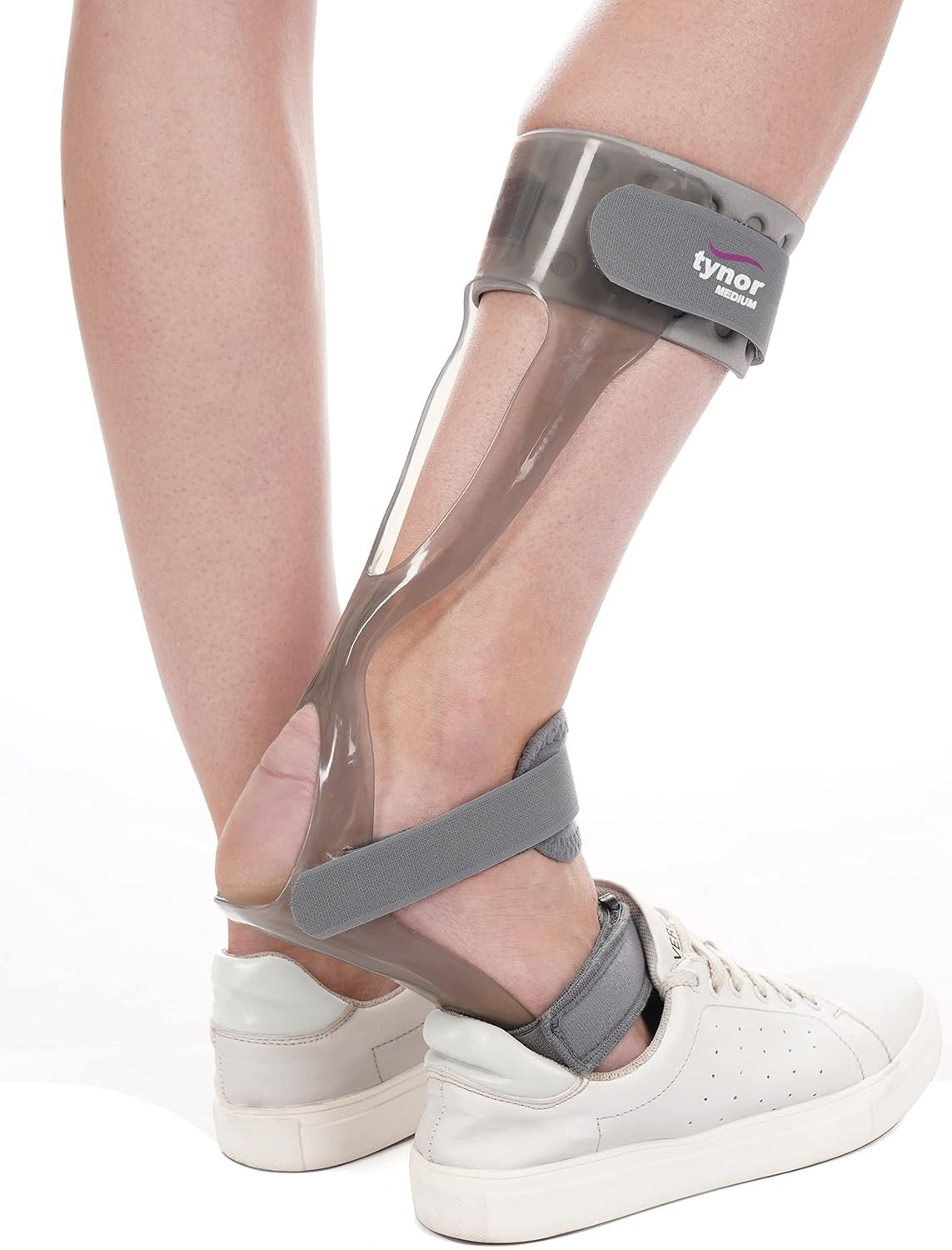 TYNOR Foot Drop Splint, Grey, Left, Medium, 1 Unit