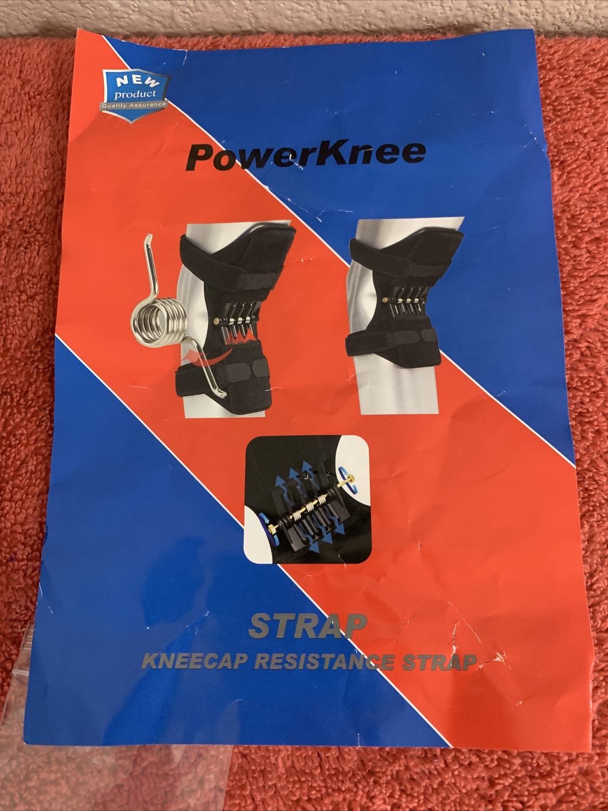 Powerknee Kneepad Support Knee Protect Kneecap Resistance Strap *FREE SHIPPING*