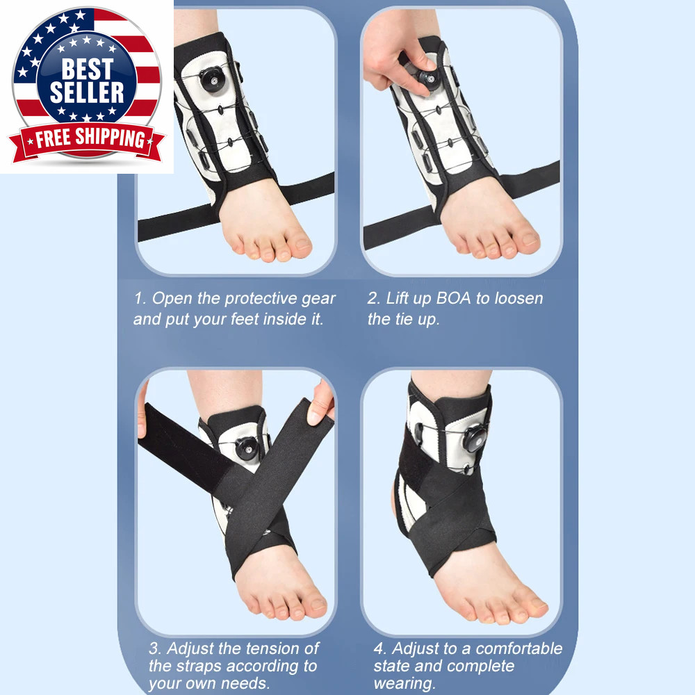 Adjustable Sport Ankle Braces, Sprain Support Protector, Foot Protector, Varus C