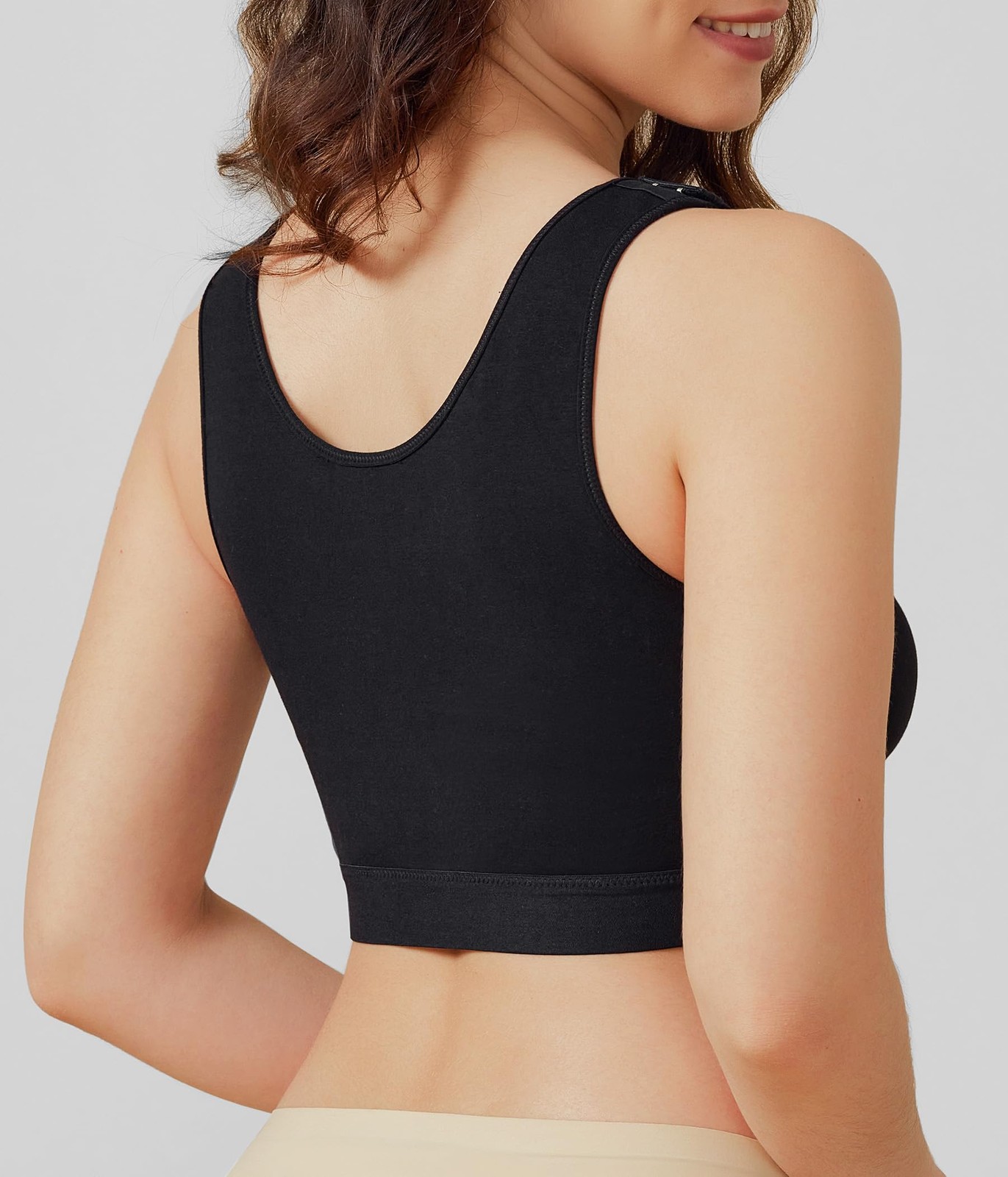 Front Closure Post Surgical Compression Everyday Bra for Women Mastectomy wit…