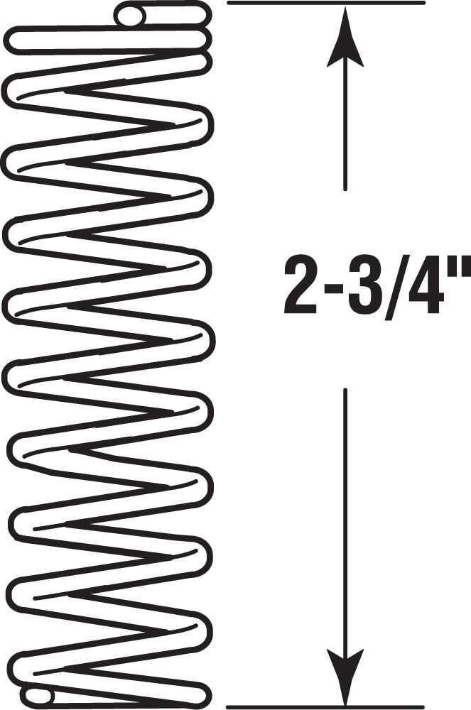 Compact Nickel-Plated Compression Springs – 1/2 In. Diameter, 0.072 GA (2 Pack)