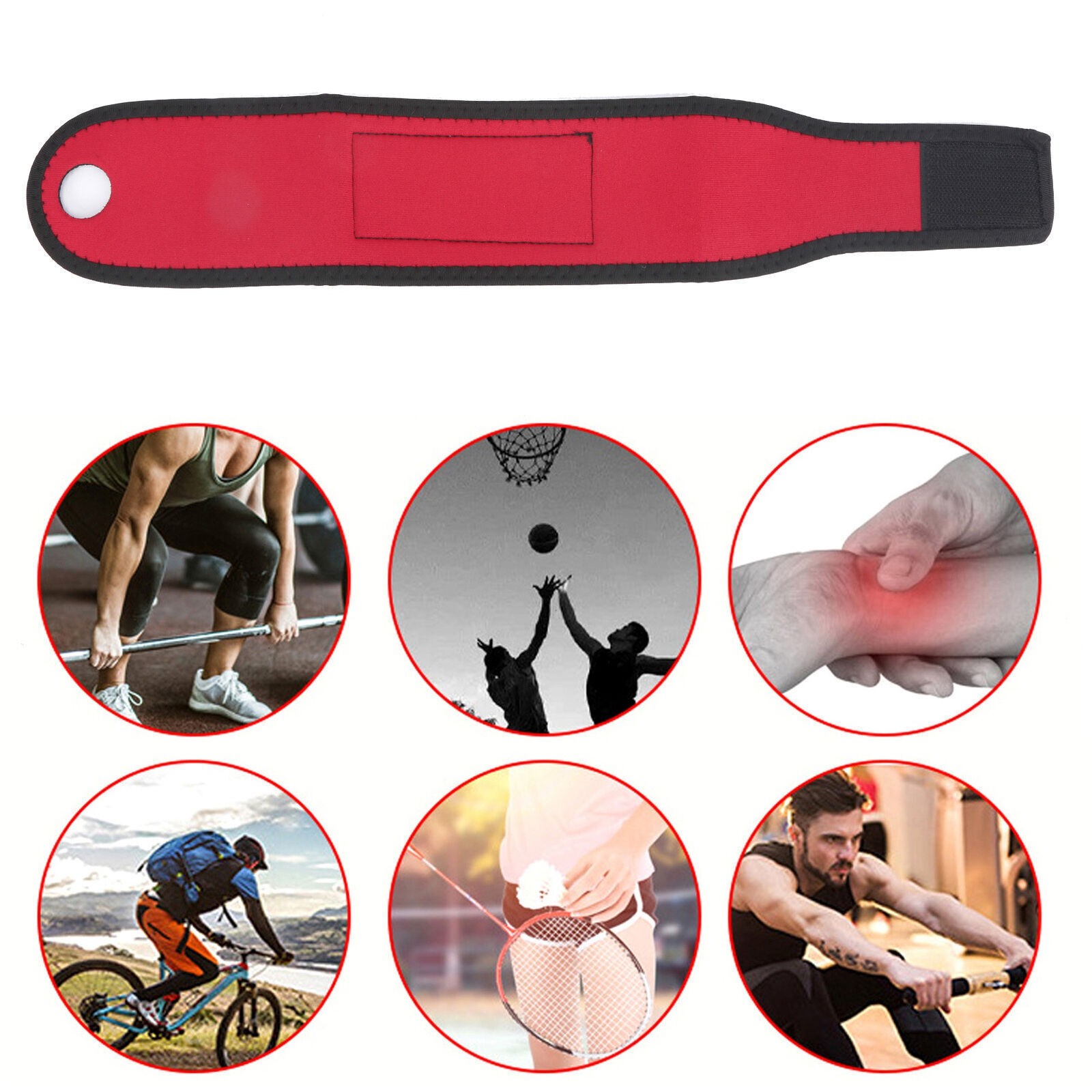 Sports Wristband Wrist Support Straps Wraps for Cycling Running Fitness Gym Hand
