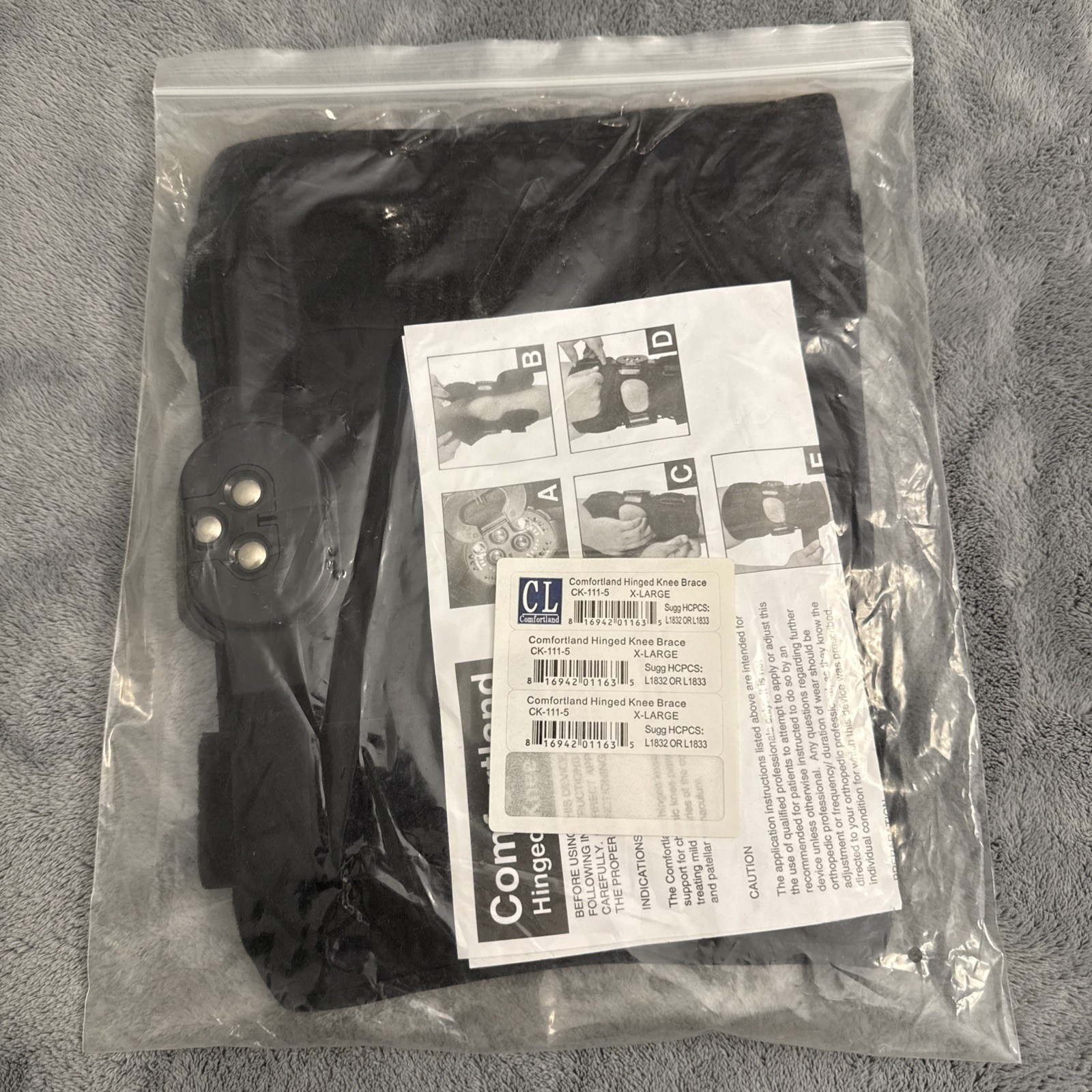 Comfortland Hinged Knee Brace XL Injury Recovery