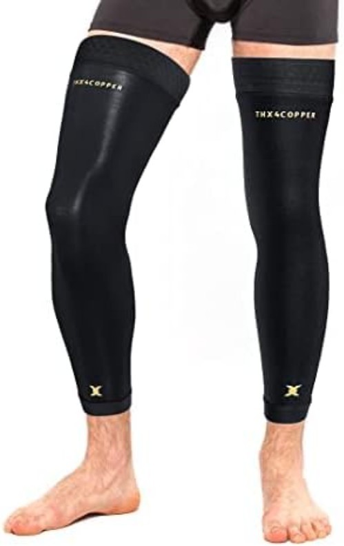 Copper Infused Full Leg Compression Sleeves