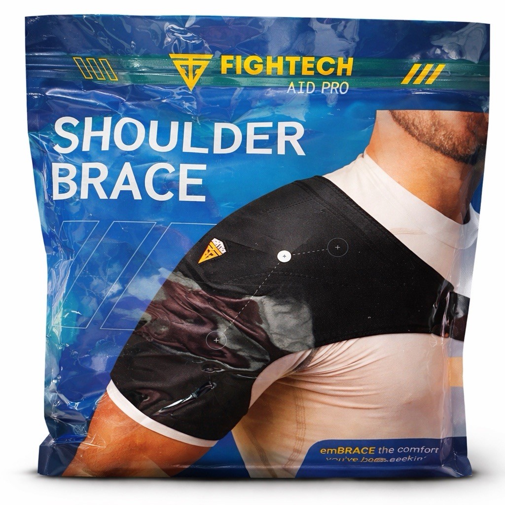 Shoulder Brace Fightech Aid Pro Rotator Cuff Support Pro Adult Size L/XL Nude