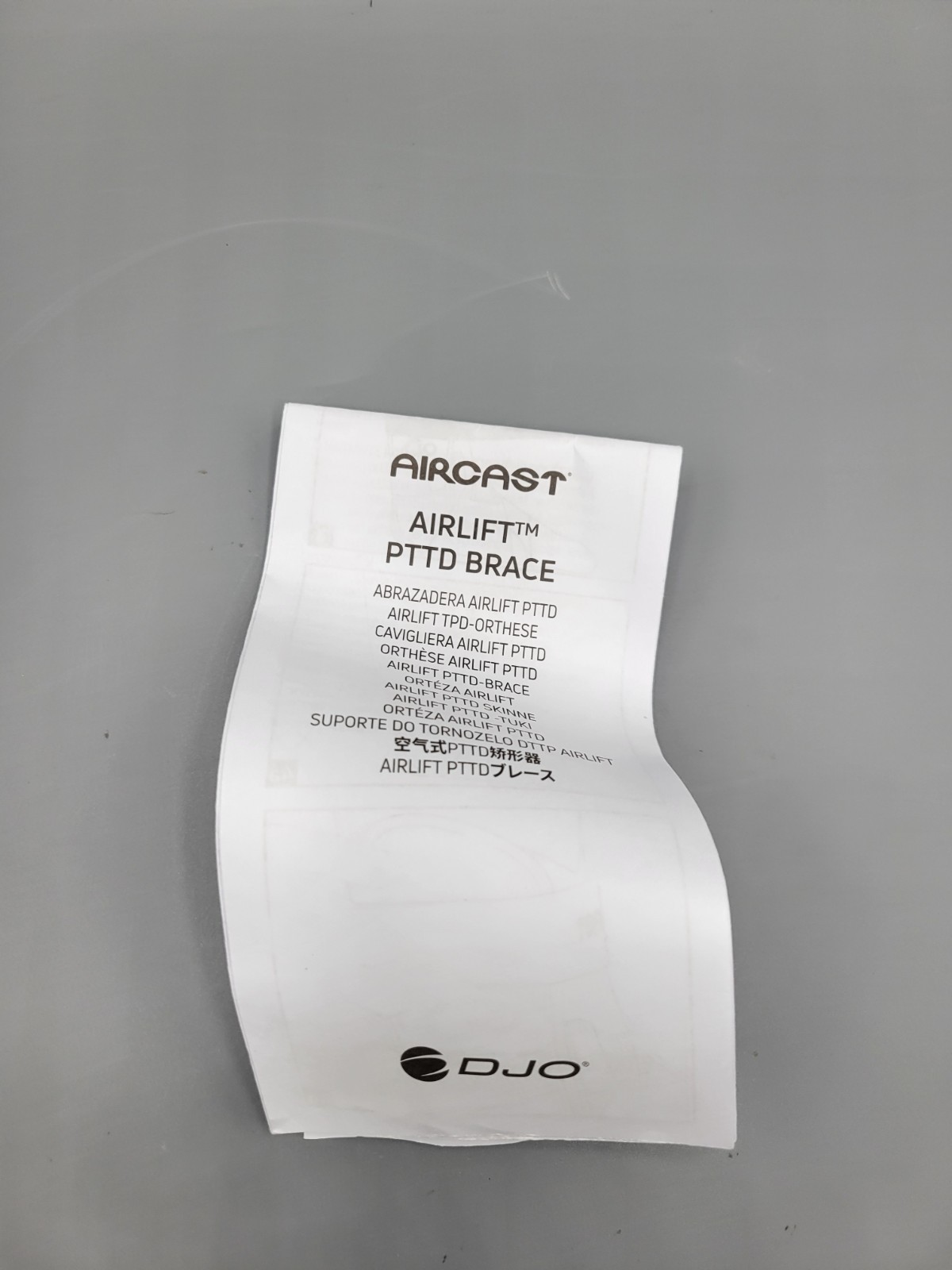 Aircast AirLift PTTD Ankle Support Brace Large Right Foot 02PLR-1 New AIR PUMP