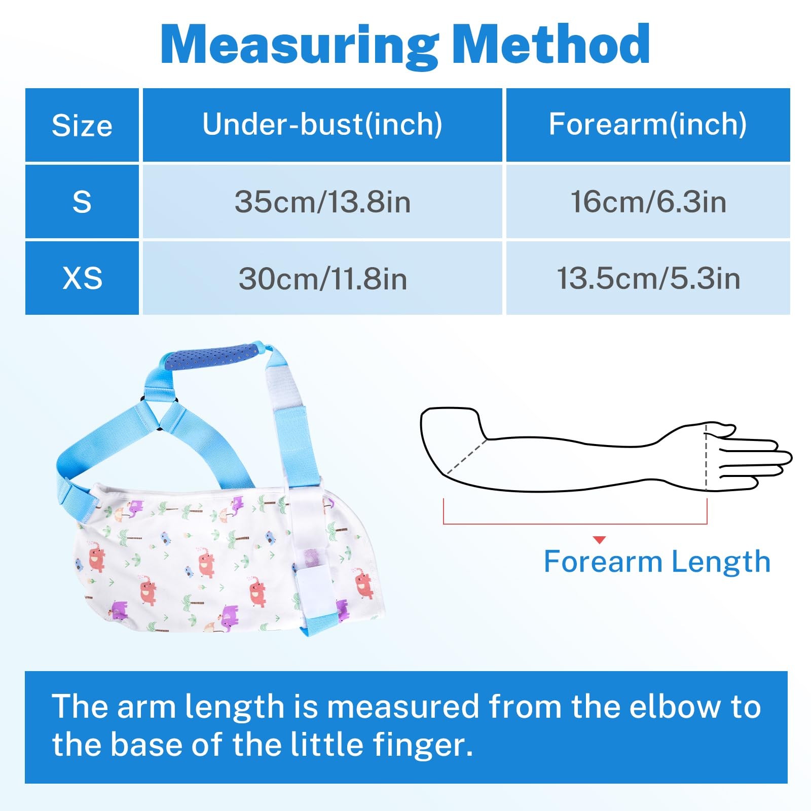 Forest Print S Arm Sling For Children Adjustable Shoulder Immobilizer Pad