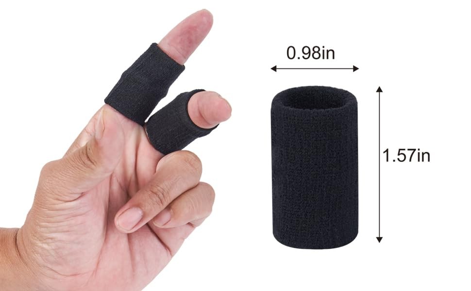 Soft Home 12 pcs Fingr Splint Kits Including 8 Pack 5,6,7,8,9,10,11,12, Clear